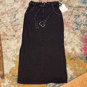 Current Elliot midi Jean skirt